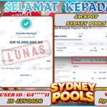 BUKTI WITHDRAW YOWESWD KEMENANGAN JACKPOT DI SYDNEY POOLS