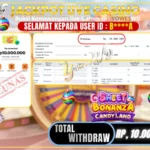 BUKTI JACKPOT KEMENANGAN PRAGMATICPLAYLIVE – Sweet Bonanza Candyland Rp 10,000,000 DI SITUS YOWESWD 10 February 2026